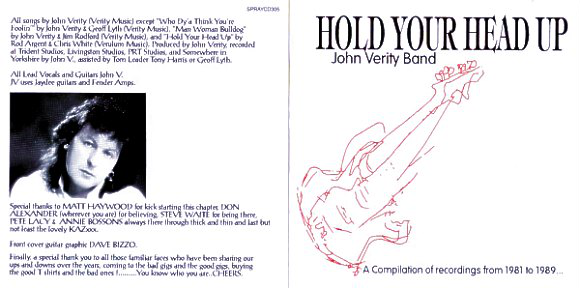 John Verity Band - HOLD YOUR HEAD UP - CD